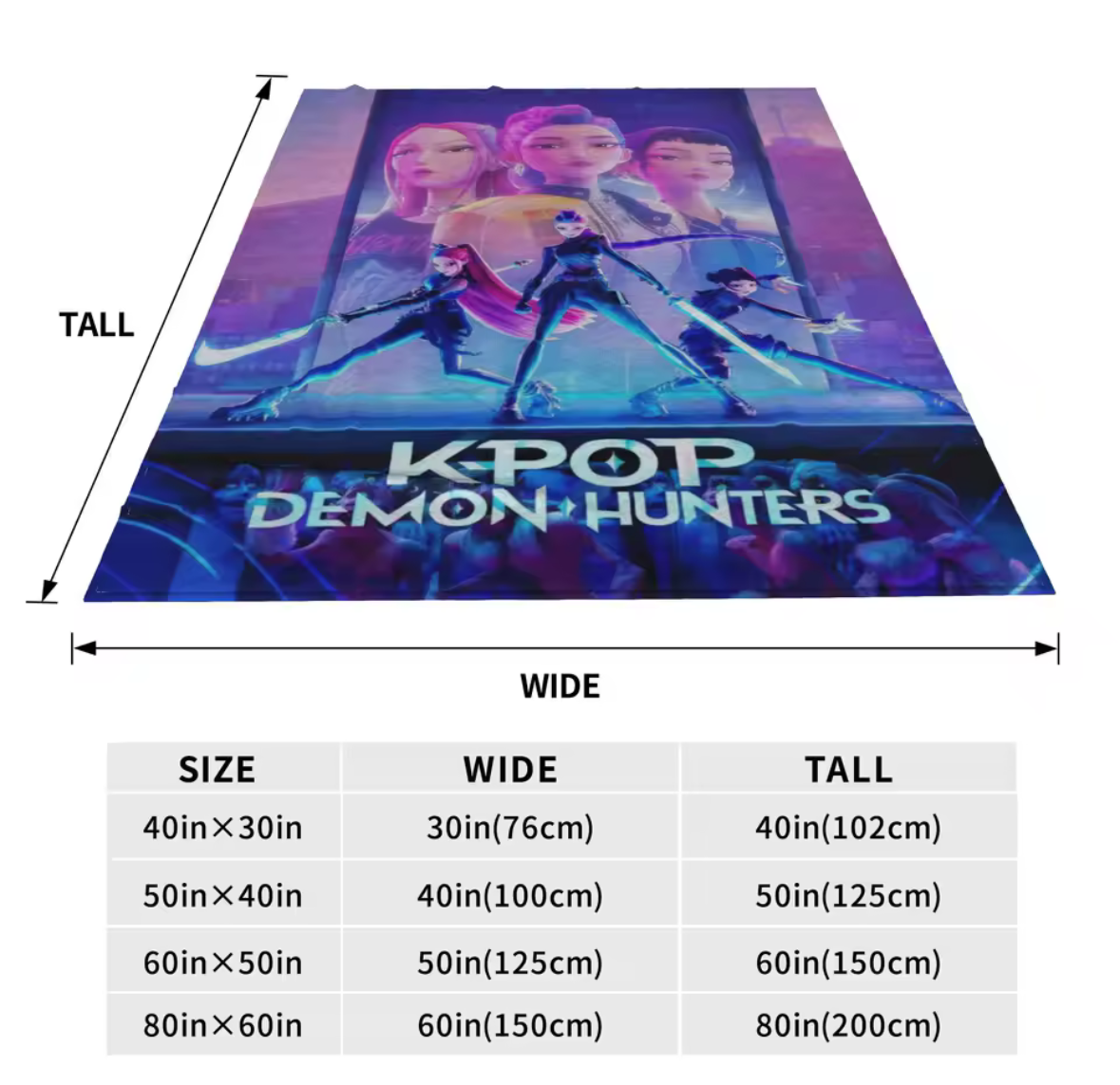 K Pop Demon Hunters Throw