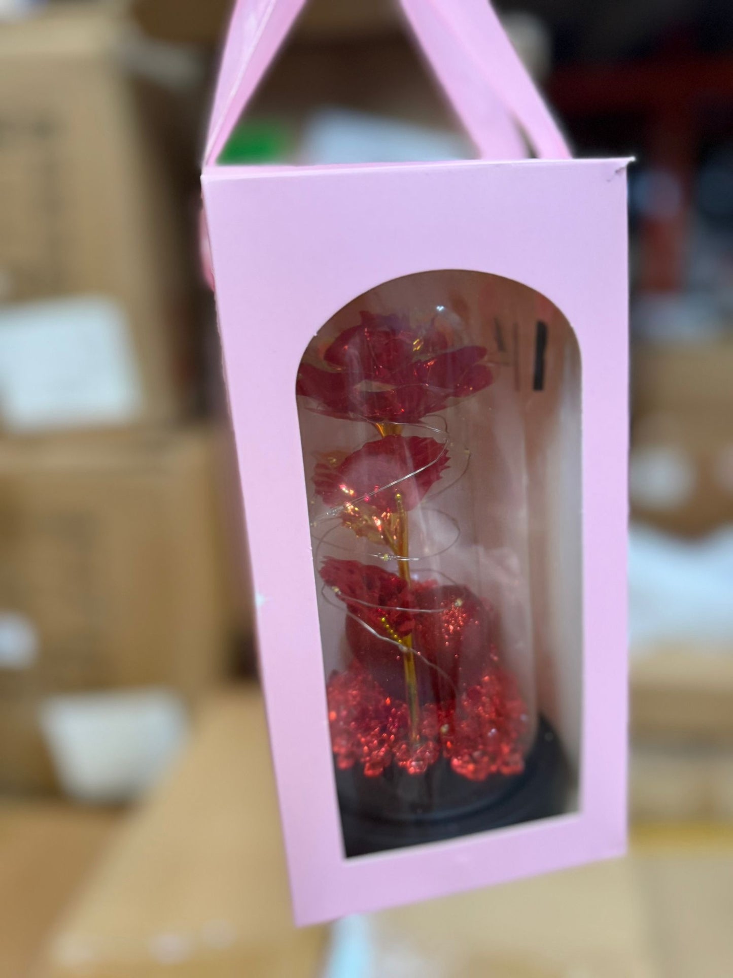 Crystal Rose In A Box