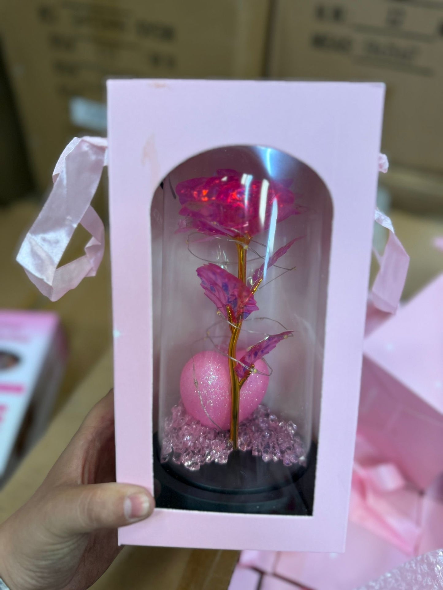 Crystal Rose In A Box