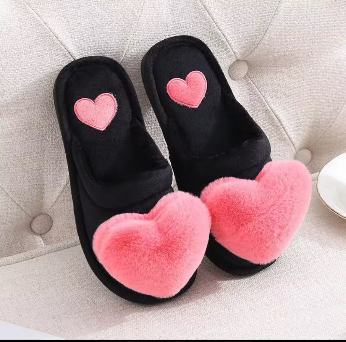 Women’s Heart Slippers