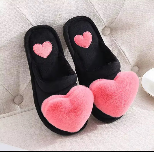Women’s Heart Slippers