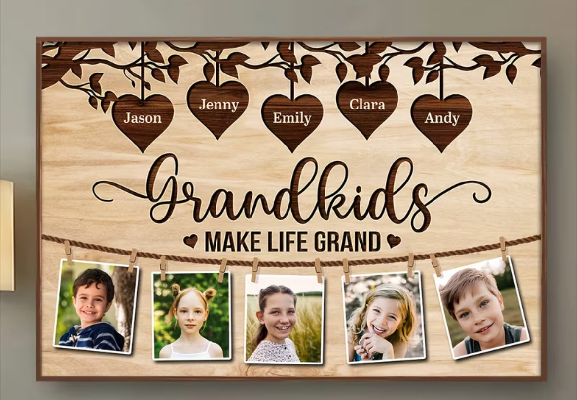 Personiled GrandKids Sign