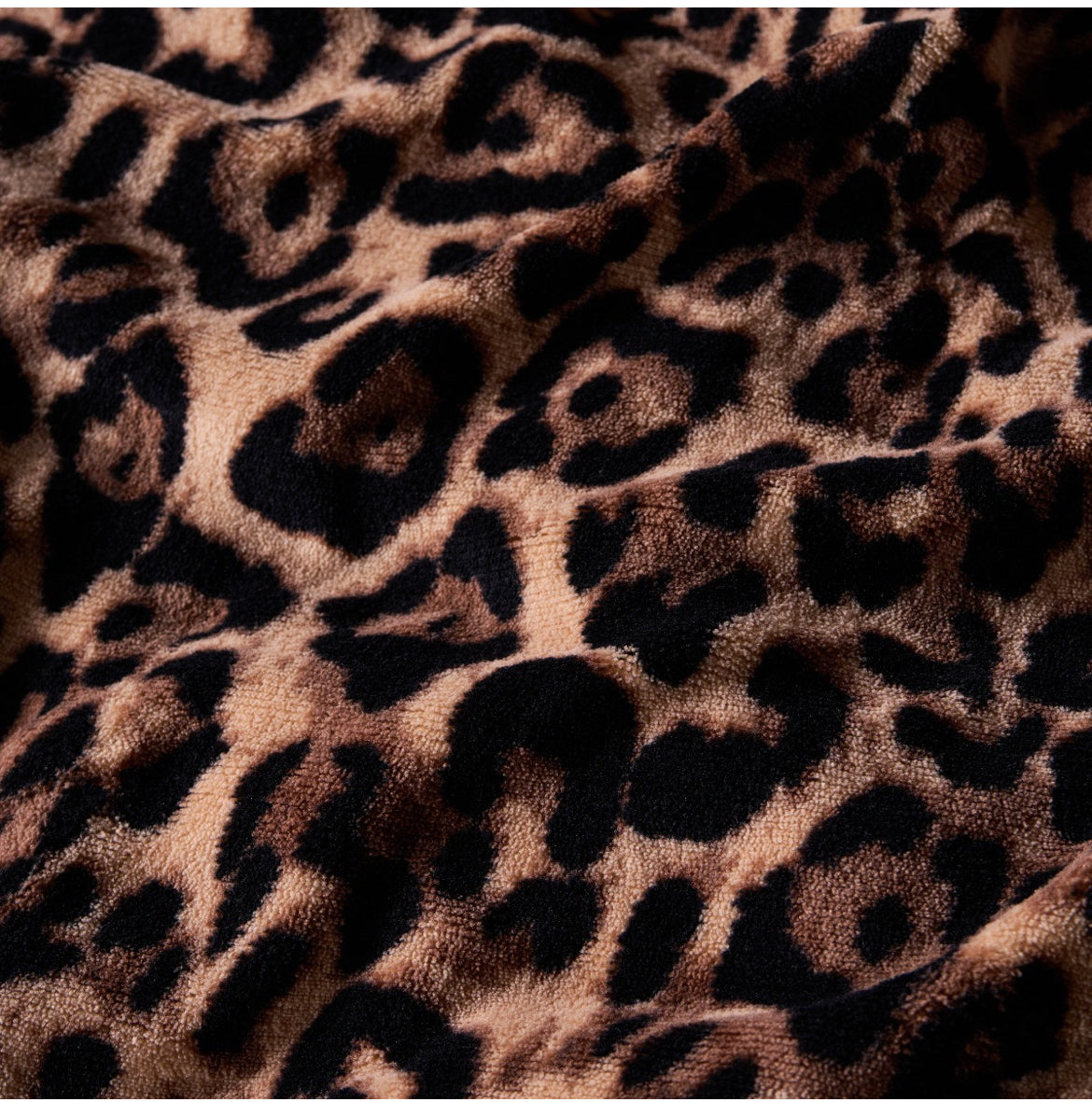 Leopard Fleece Duvet Cover Set