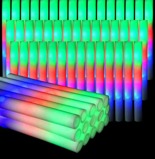 30Pc Foam Glow Sticks