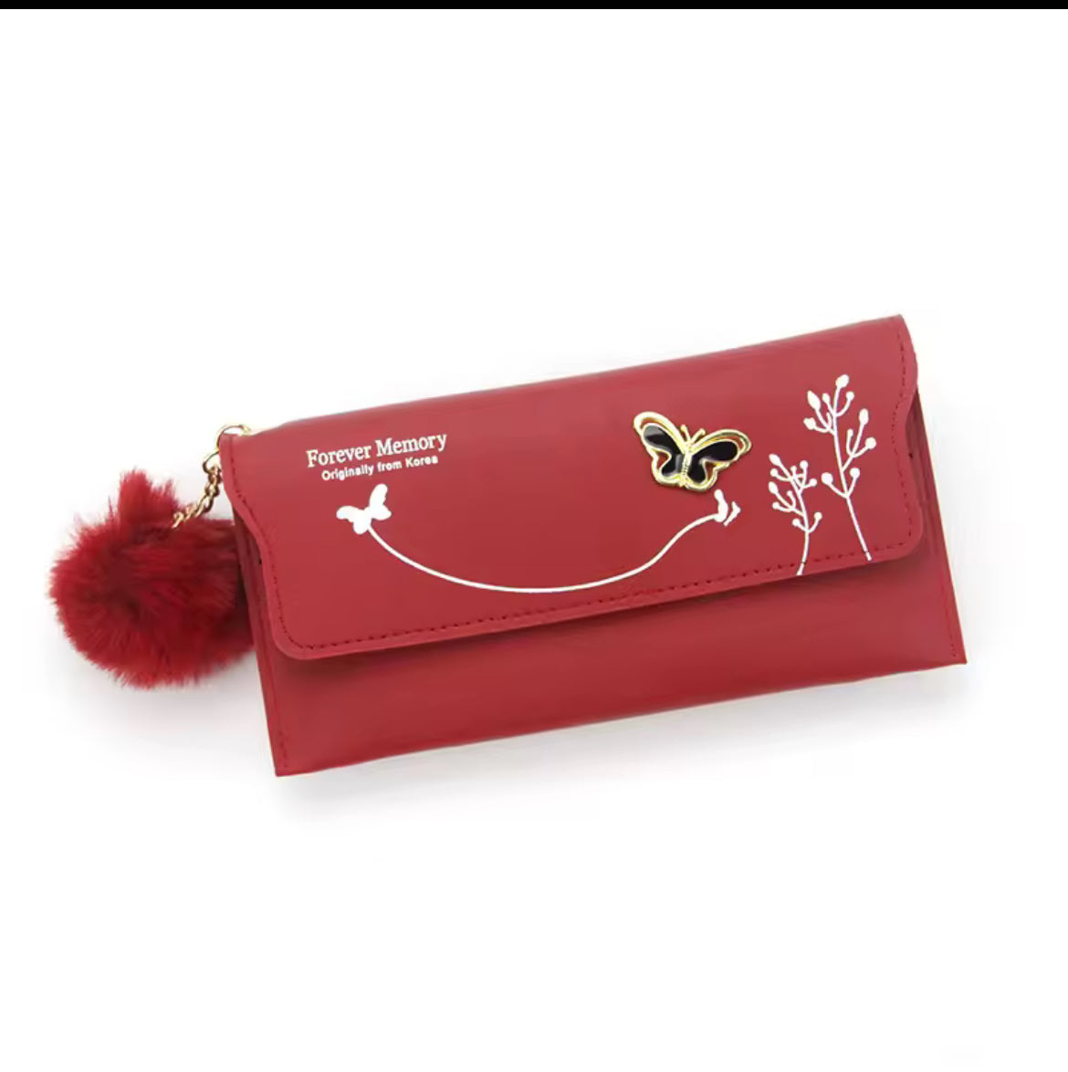 Butterfly Pom Pom Purse