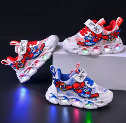 Boys Spider Light Up Tranniers