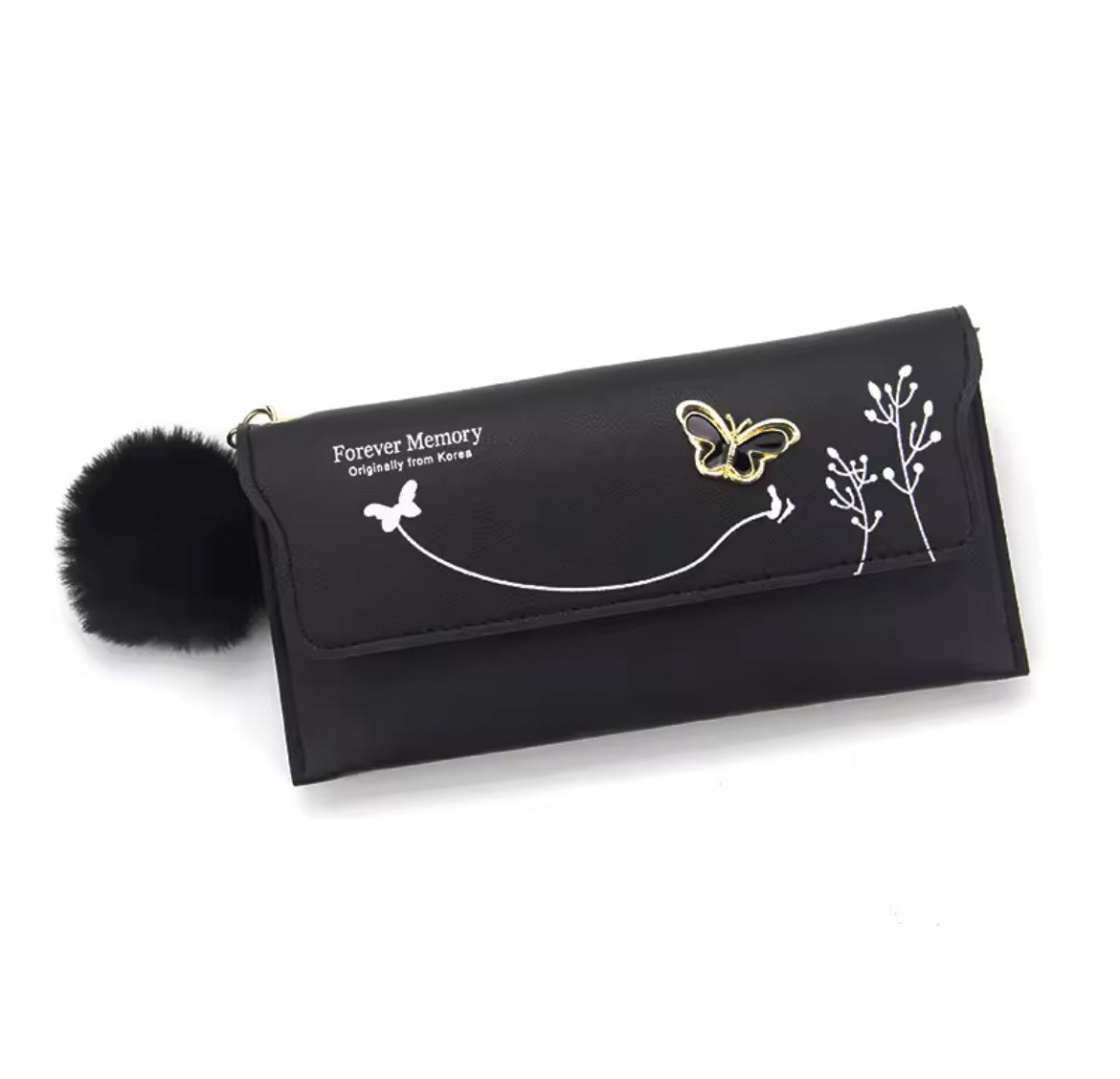 Butterfly Pom Pom Purse