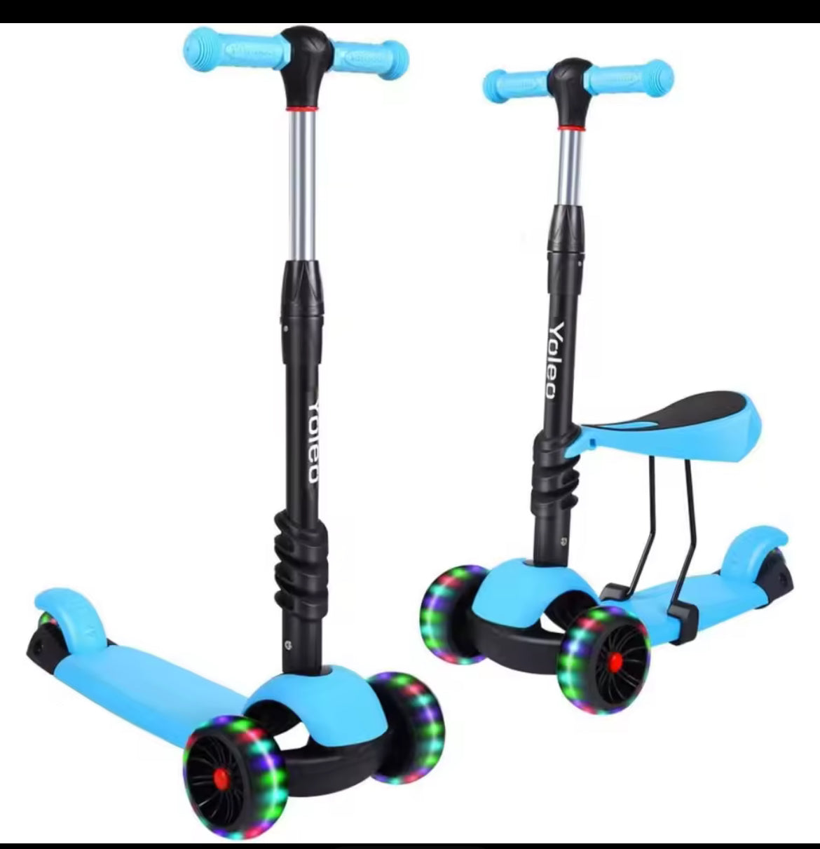 Kids 3 Wheeler Scooter Led Flashing