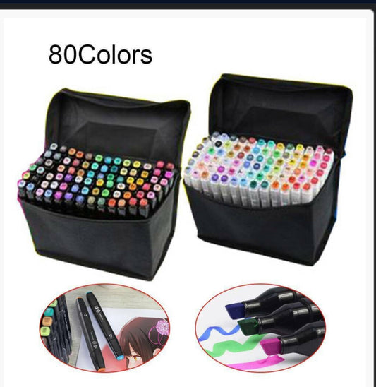 80 Colours Felt Tips