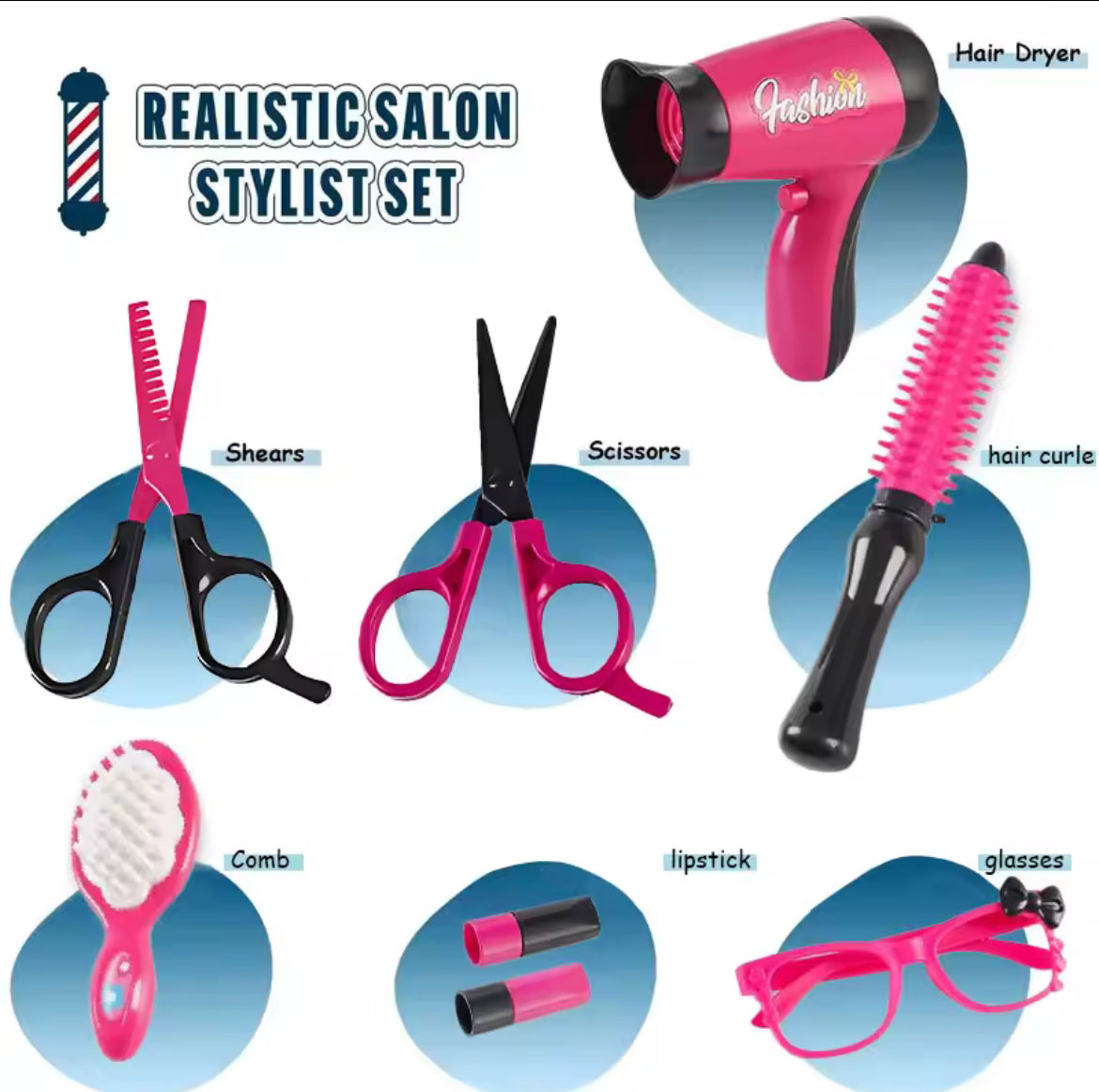 Girls Play Hairdresser Kit