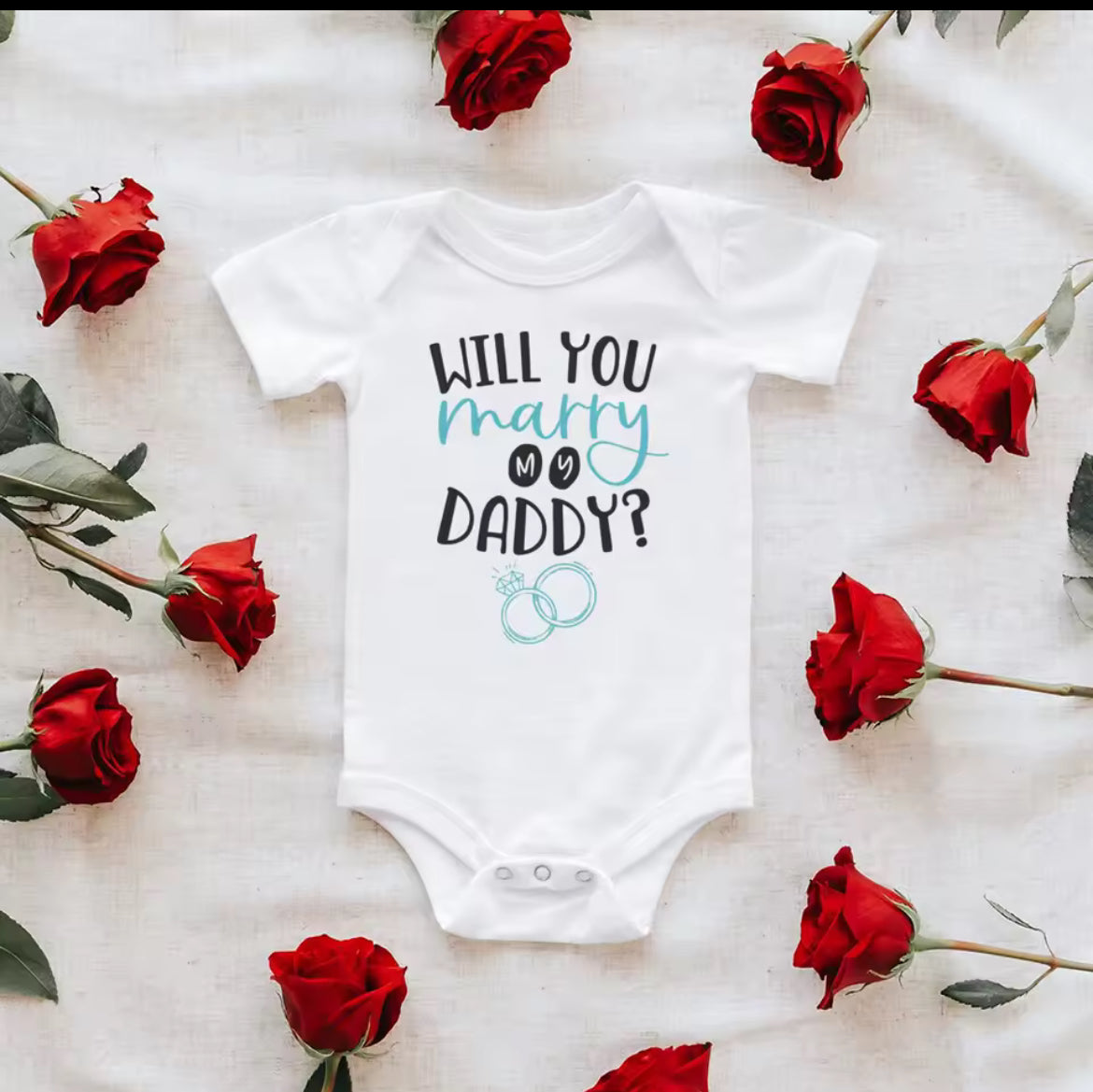 Mummy Will You Marry Daddy Baby Vest