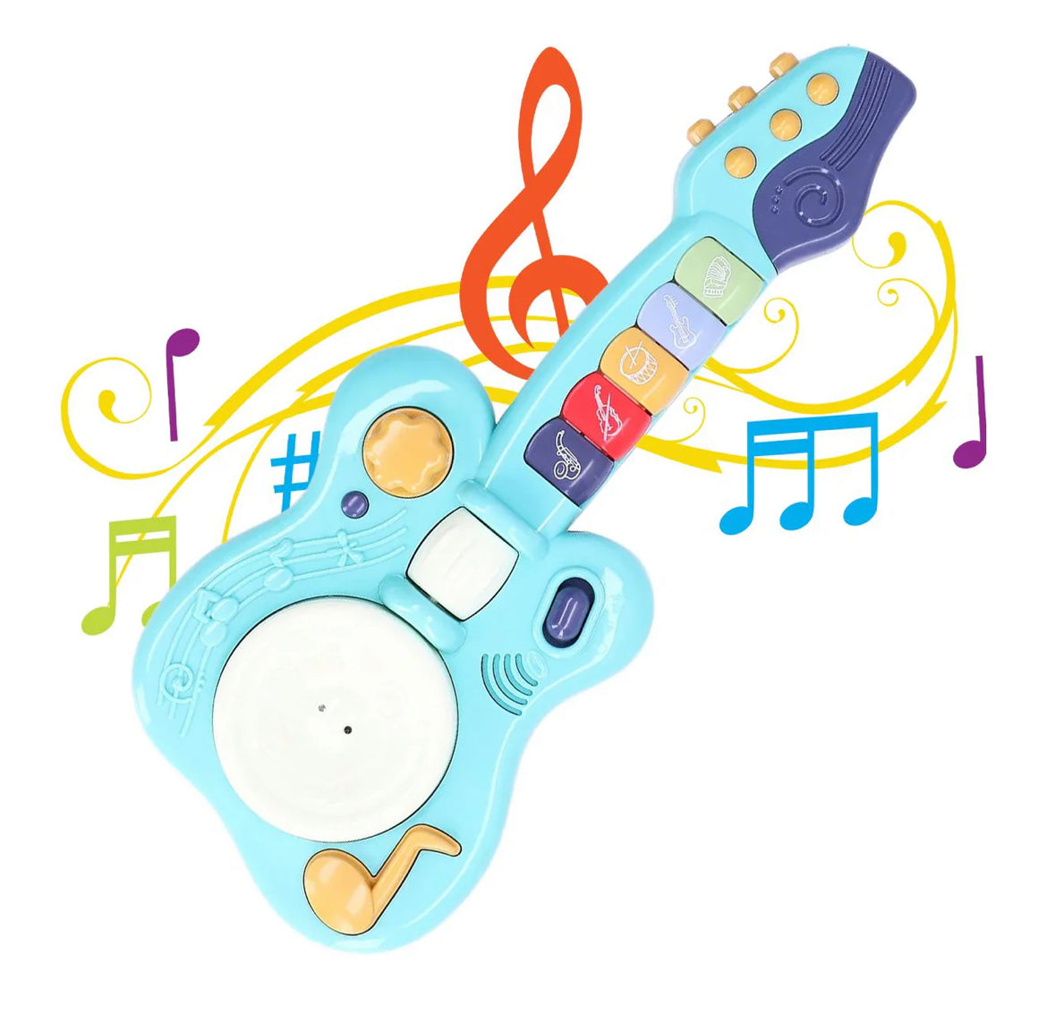 Toddler Guitar With Button Activated Musical Sounds