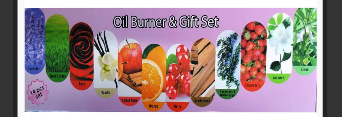Essential Oil Burner Aromatherapy Gift Set