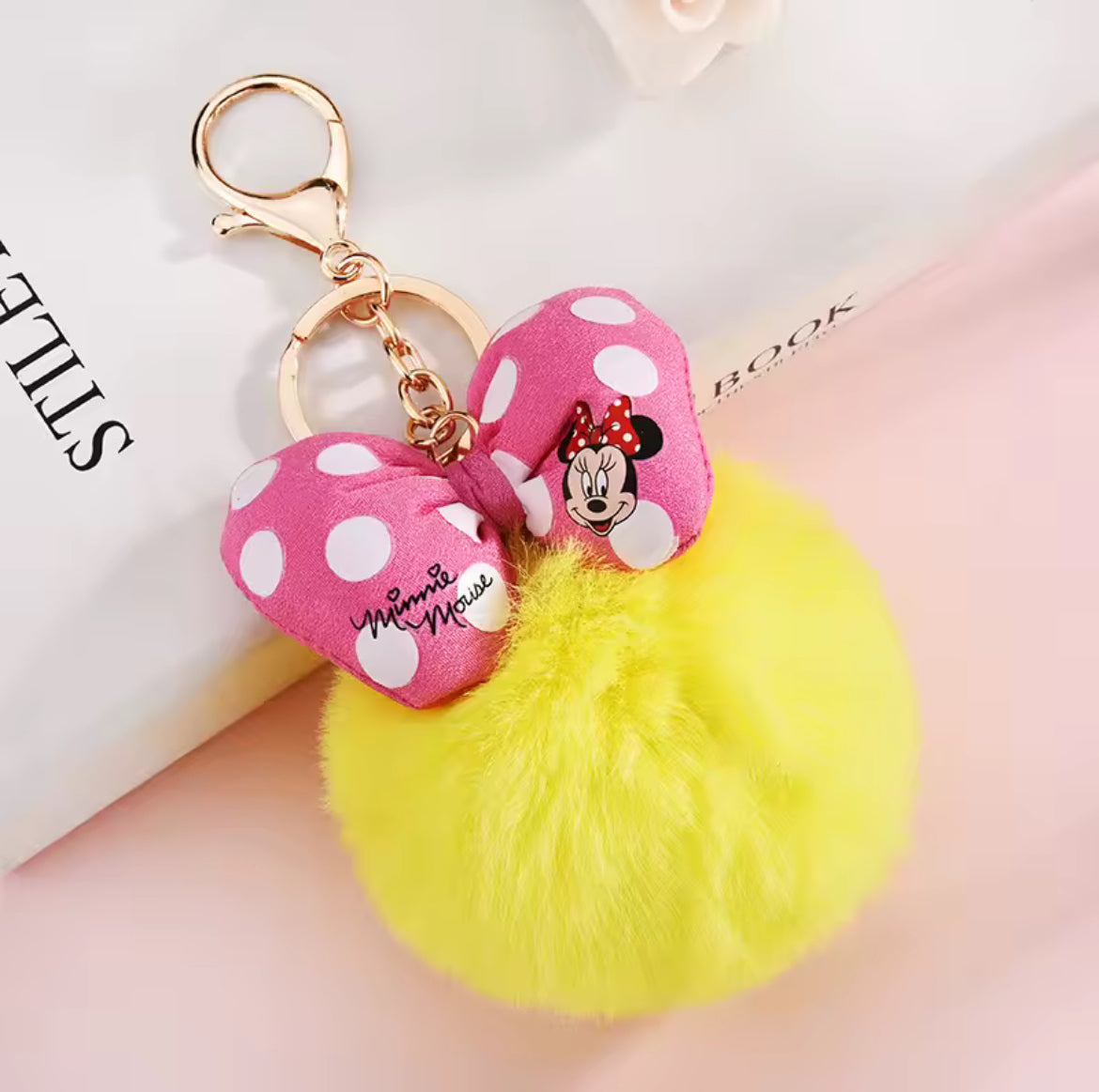 Mouse Pom Pom Key Chain