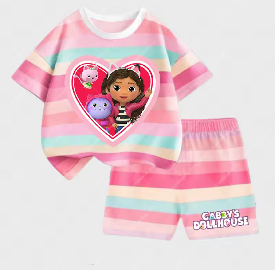Girls Doll Short & T-shirt Set