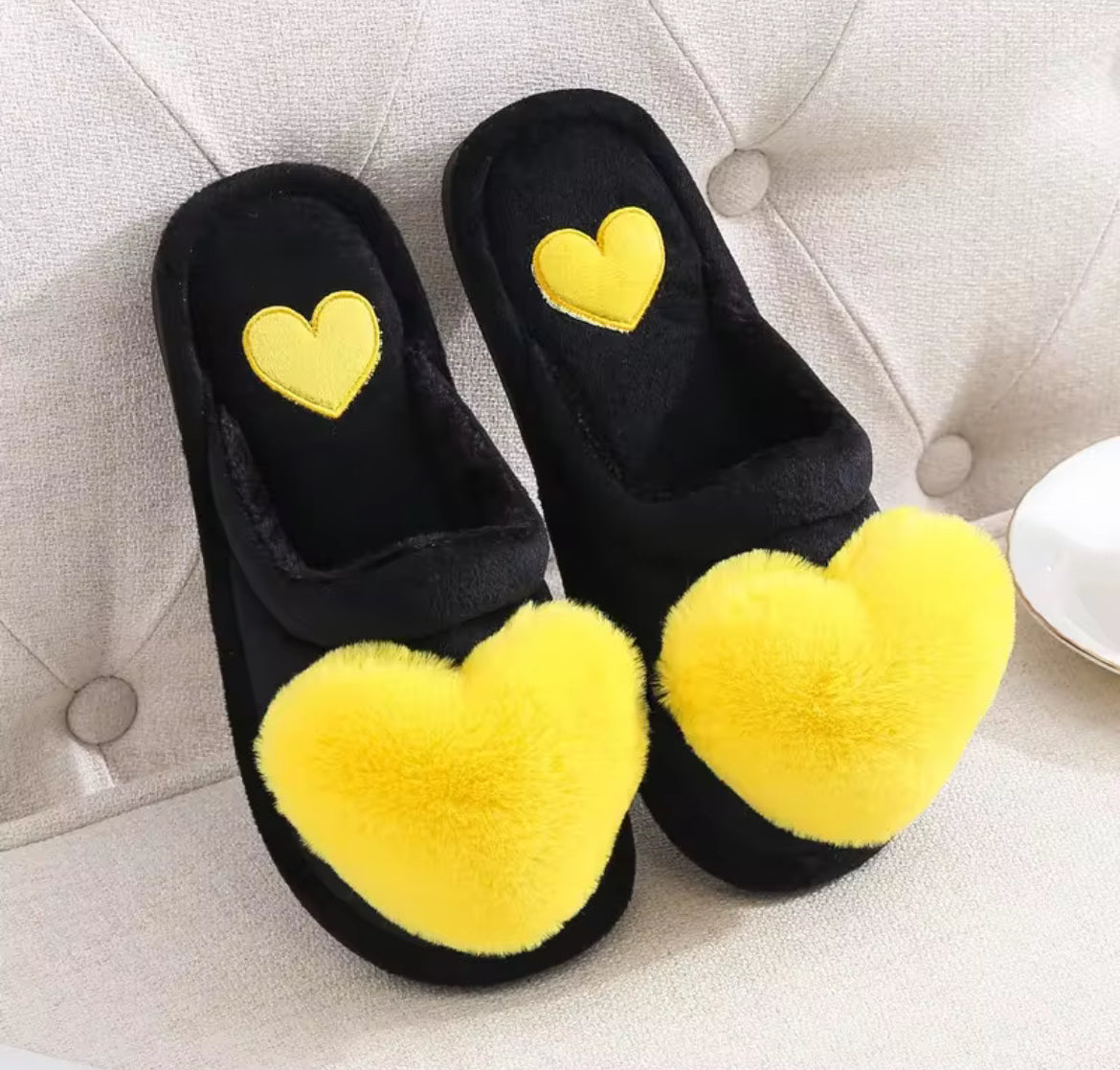 Women’s Heart Slippers