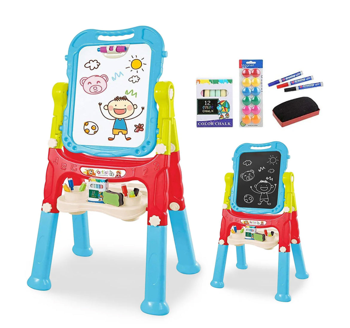 Folding Double-Sided Magnetic Drawing Board