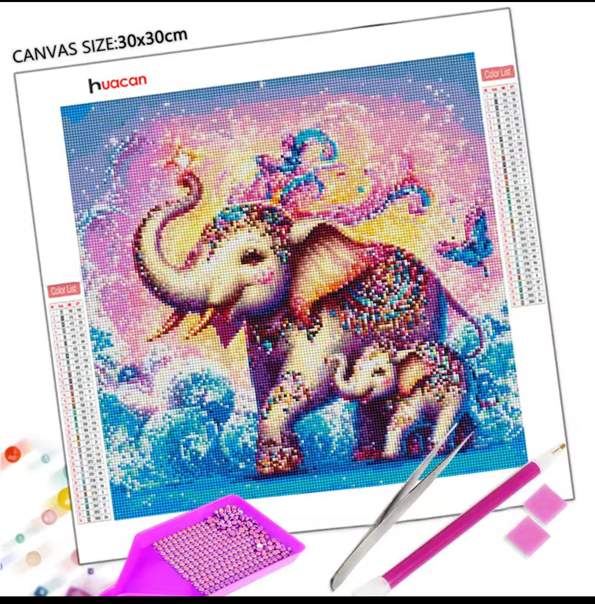 Elephant Diamond Art