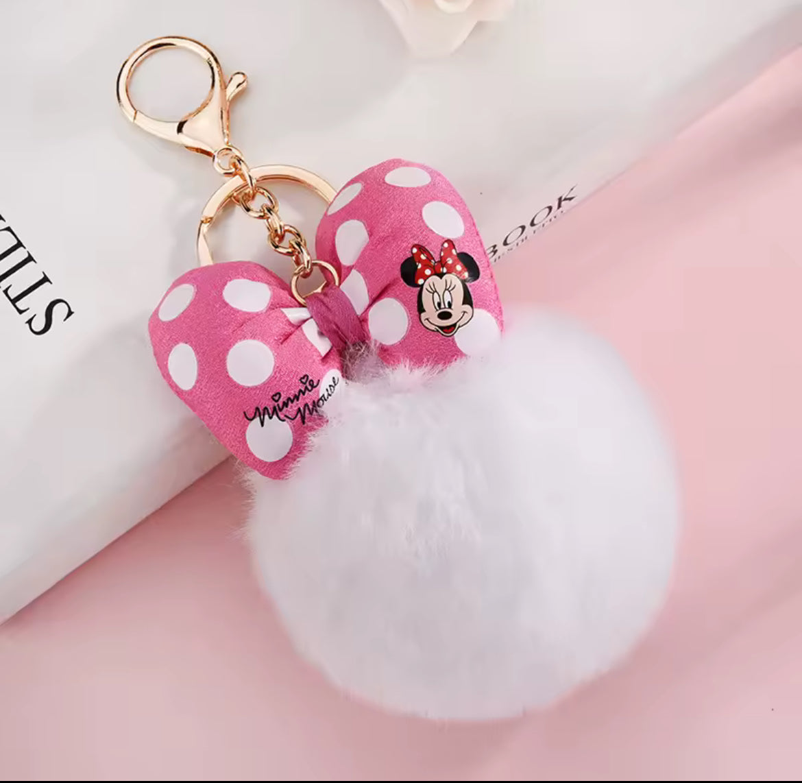 Mouse Pom Pom Key Chain