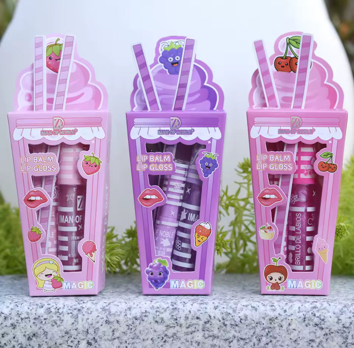 Ice Cream Lip Gloss Set