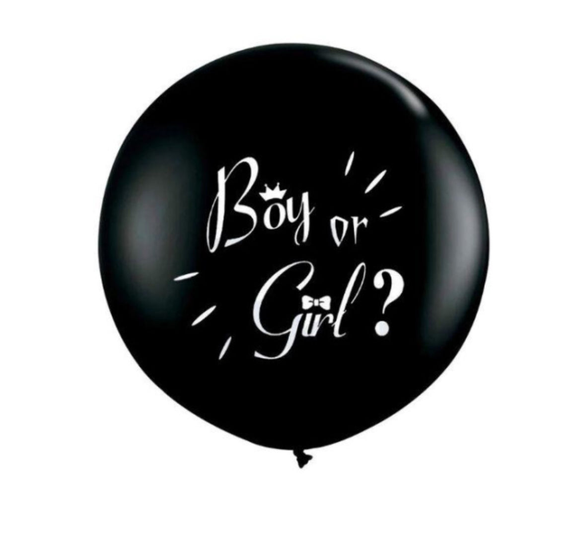 Gender Reveal 36 Inch Balloon with Pink and Blue Confetti