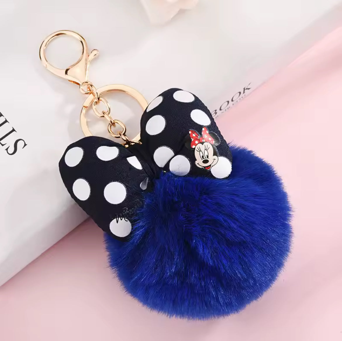 Mouse Pom Pom Key Chain