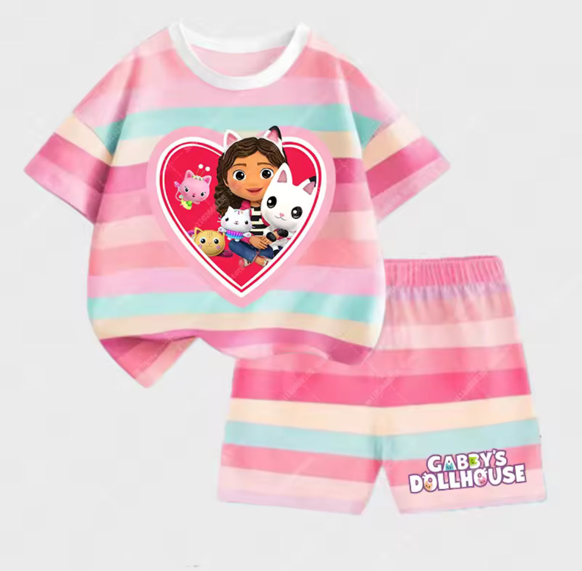 Girls Doll Short & T-shirt Set