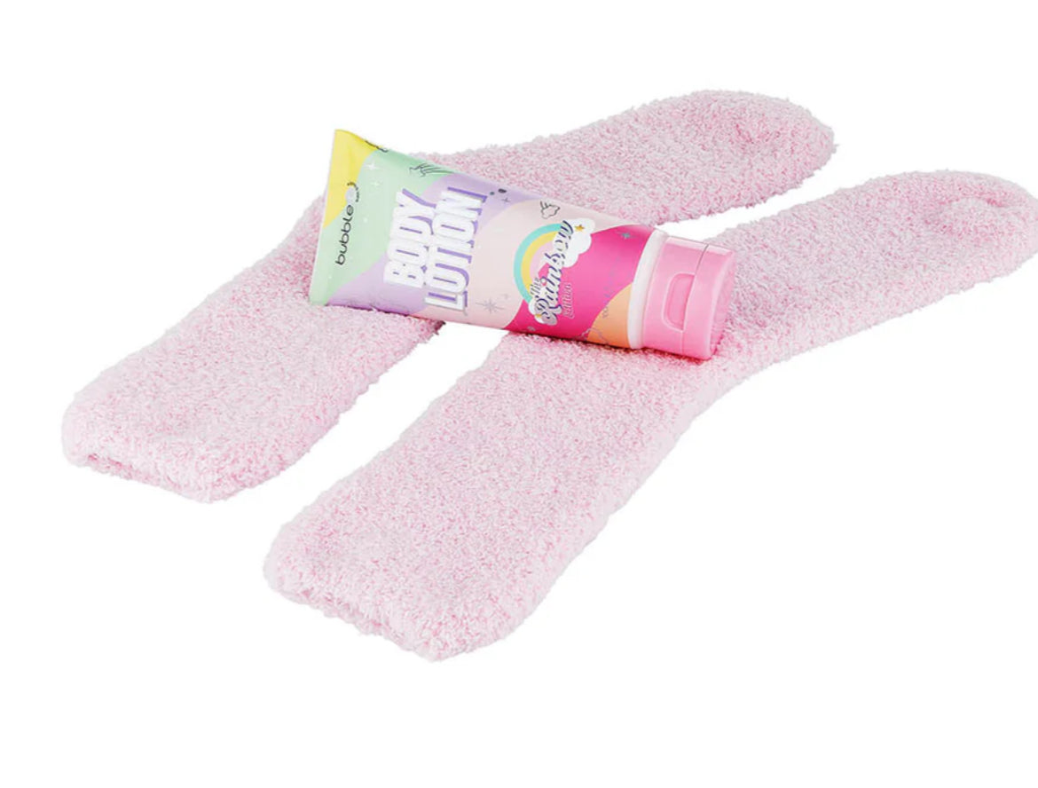 Rainbow Body Lotion & Socks Gift Set