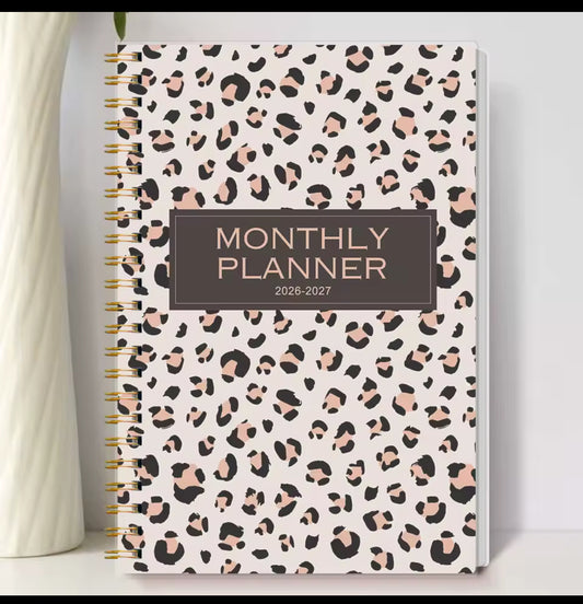Leopard Print Monthly Planner