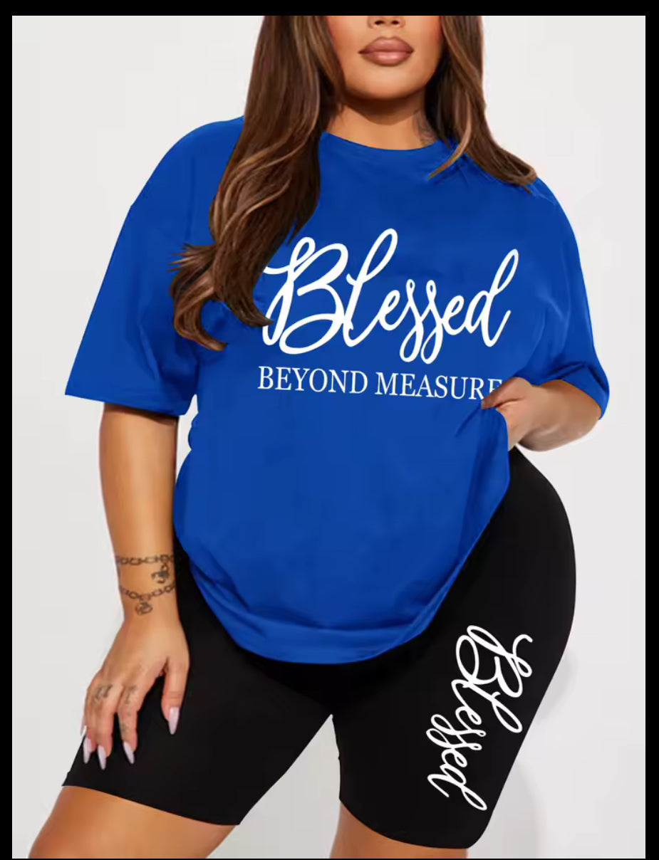 Women’s Plus Size Short & T-shirt Set