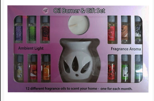 Essential Oil Burner Aromatherapy Gift Set