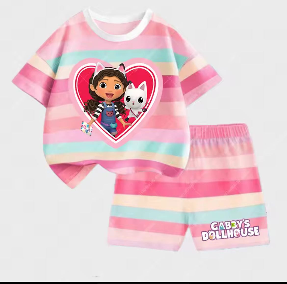 Girls Doll Short & T-shirt Set