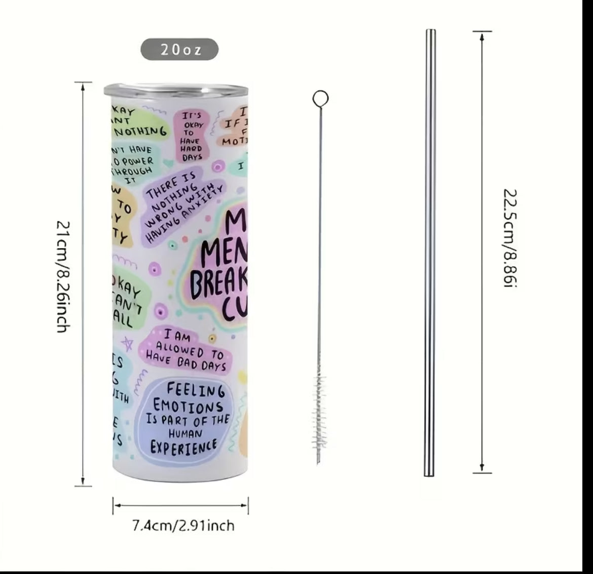 Mental Health 20oz Tumbler