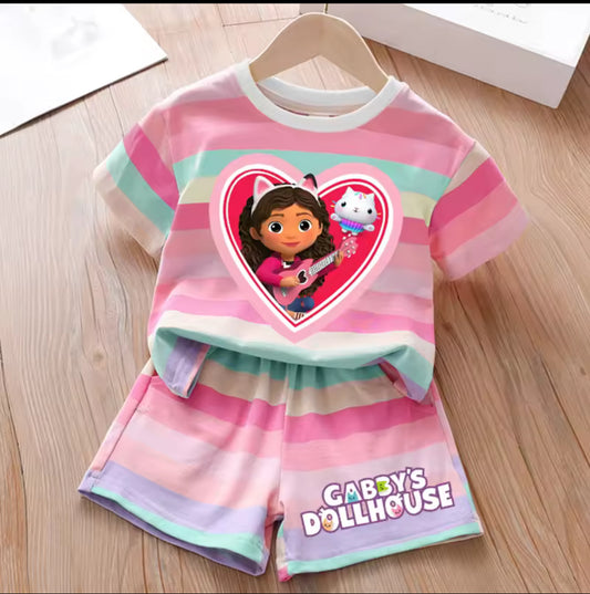 Girls Doll Short & T-shirt Set