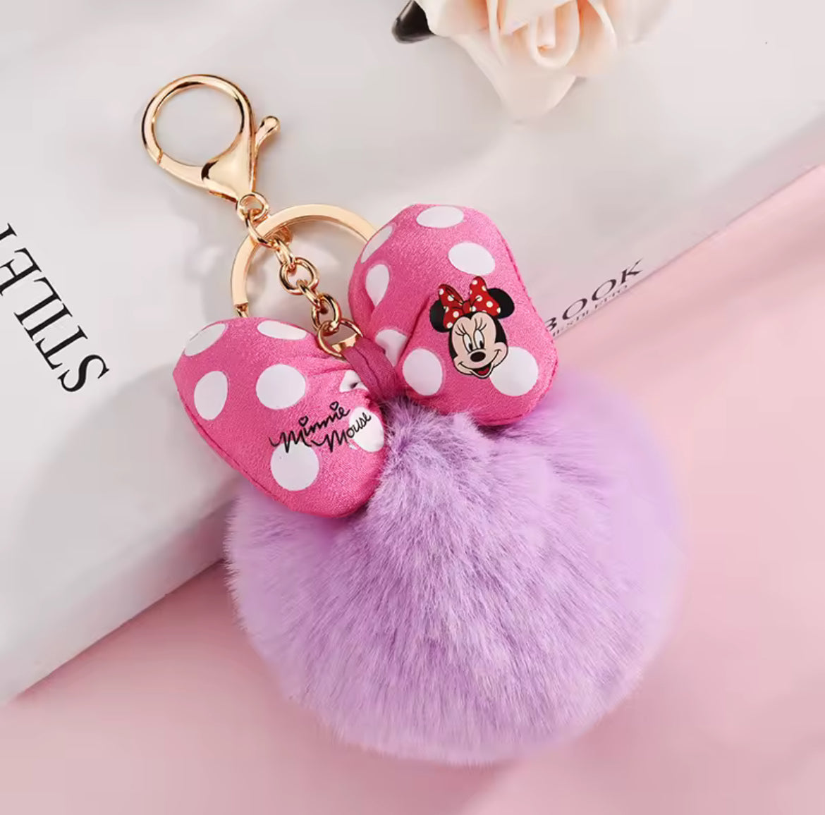 Mouse Pom Pom Key Chain