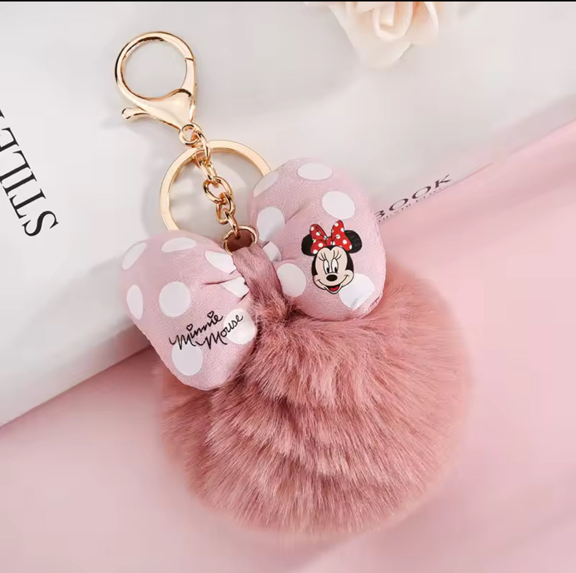 Mouse Pom Pom Key Chain