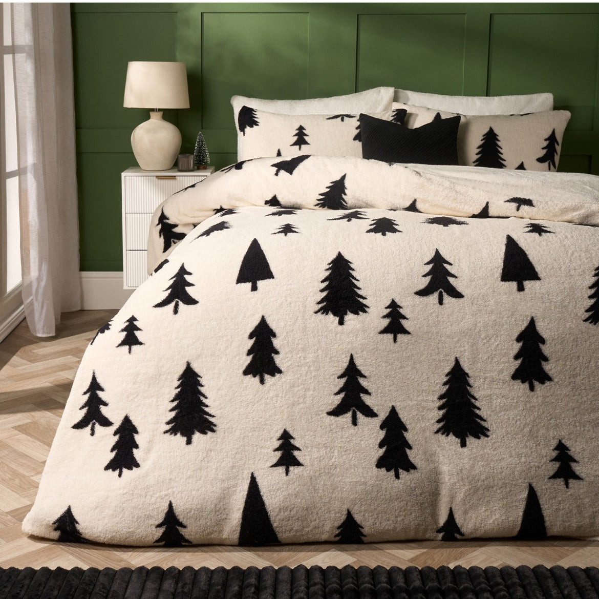 Christmas Tree Teddy Bedding