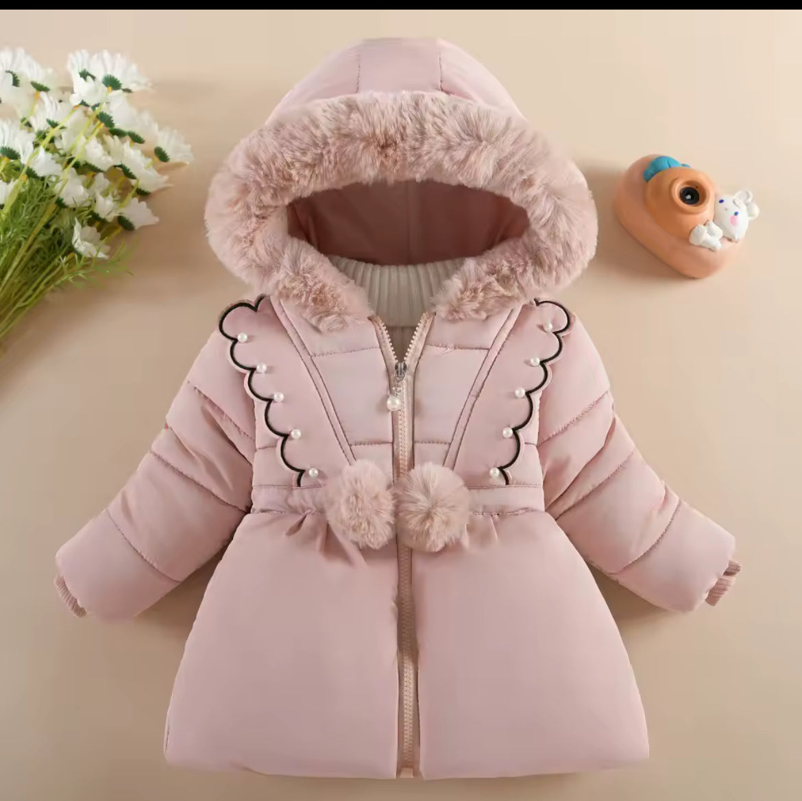 Girls Bom Bom Coat
