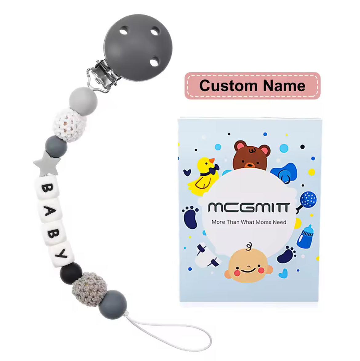 Personalised Dummy Clip