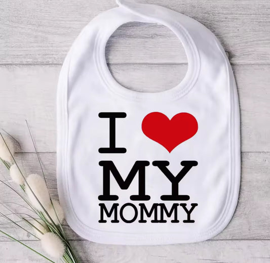 I love My Family Baby Bib