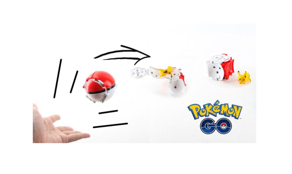 Pokemon 4 pieces set bouncing poke ball touch pop-up fighting toy