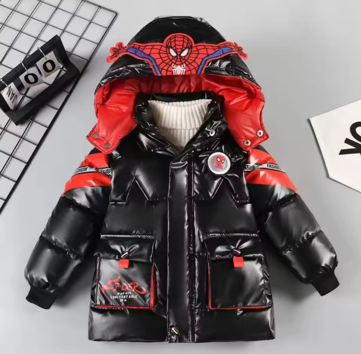 Boys Spidey Coat