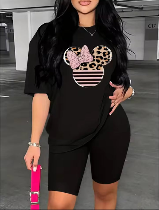 Womens Mouse Short & T-shirt Set