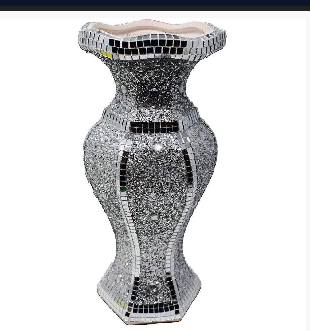 Crushed Diamond Vase 