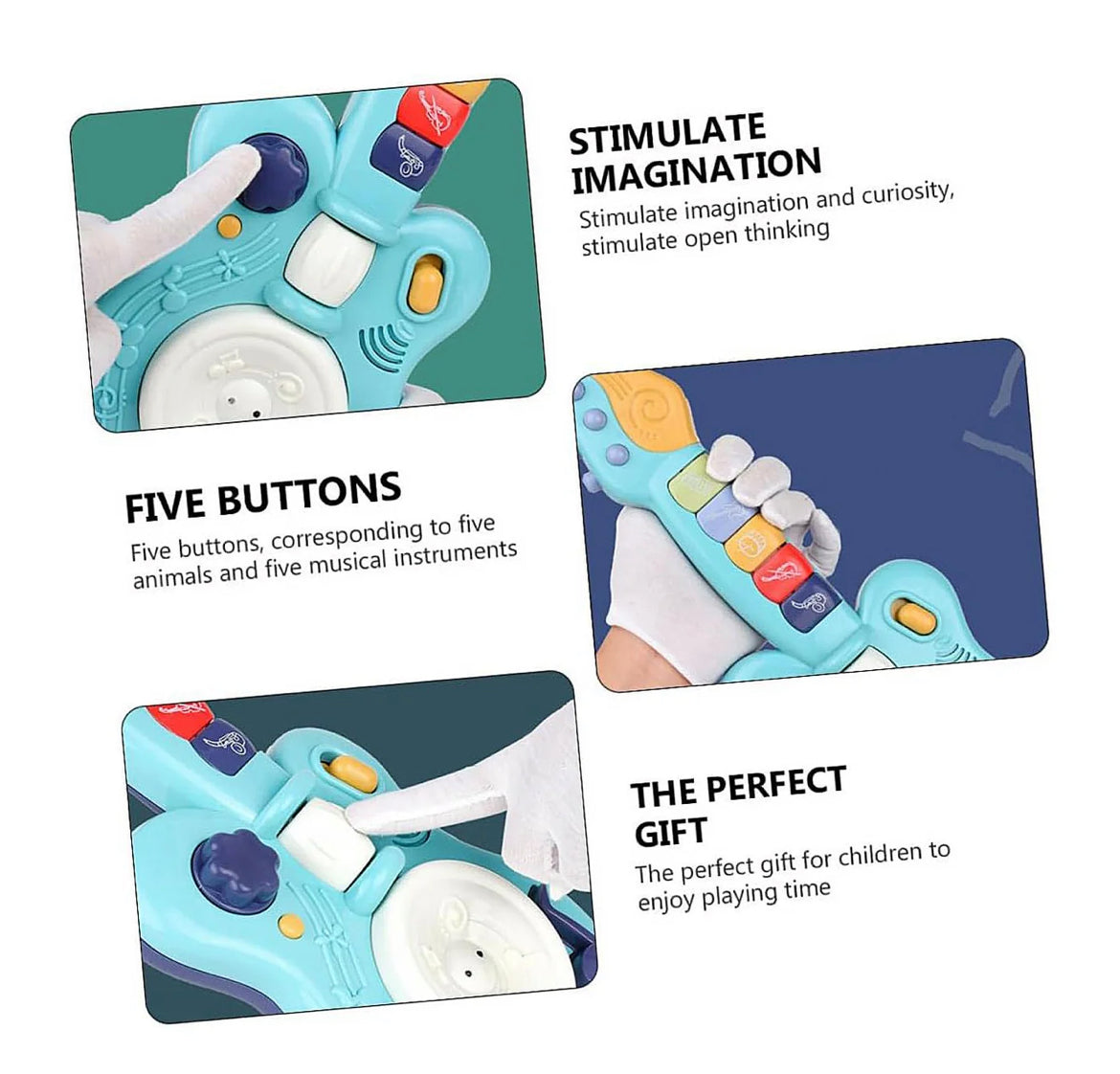 Toddler Guitar With Button Activated Musical Sounds