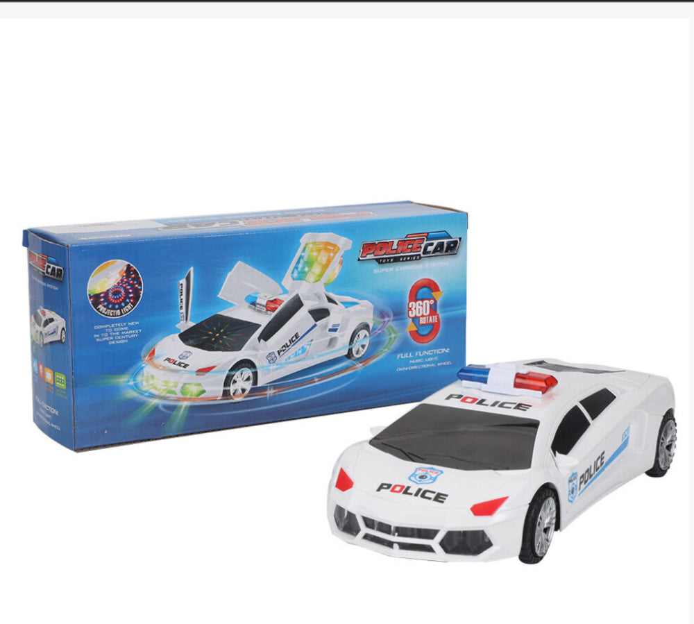 Electric Police Car Toys with LED Light & Music