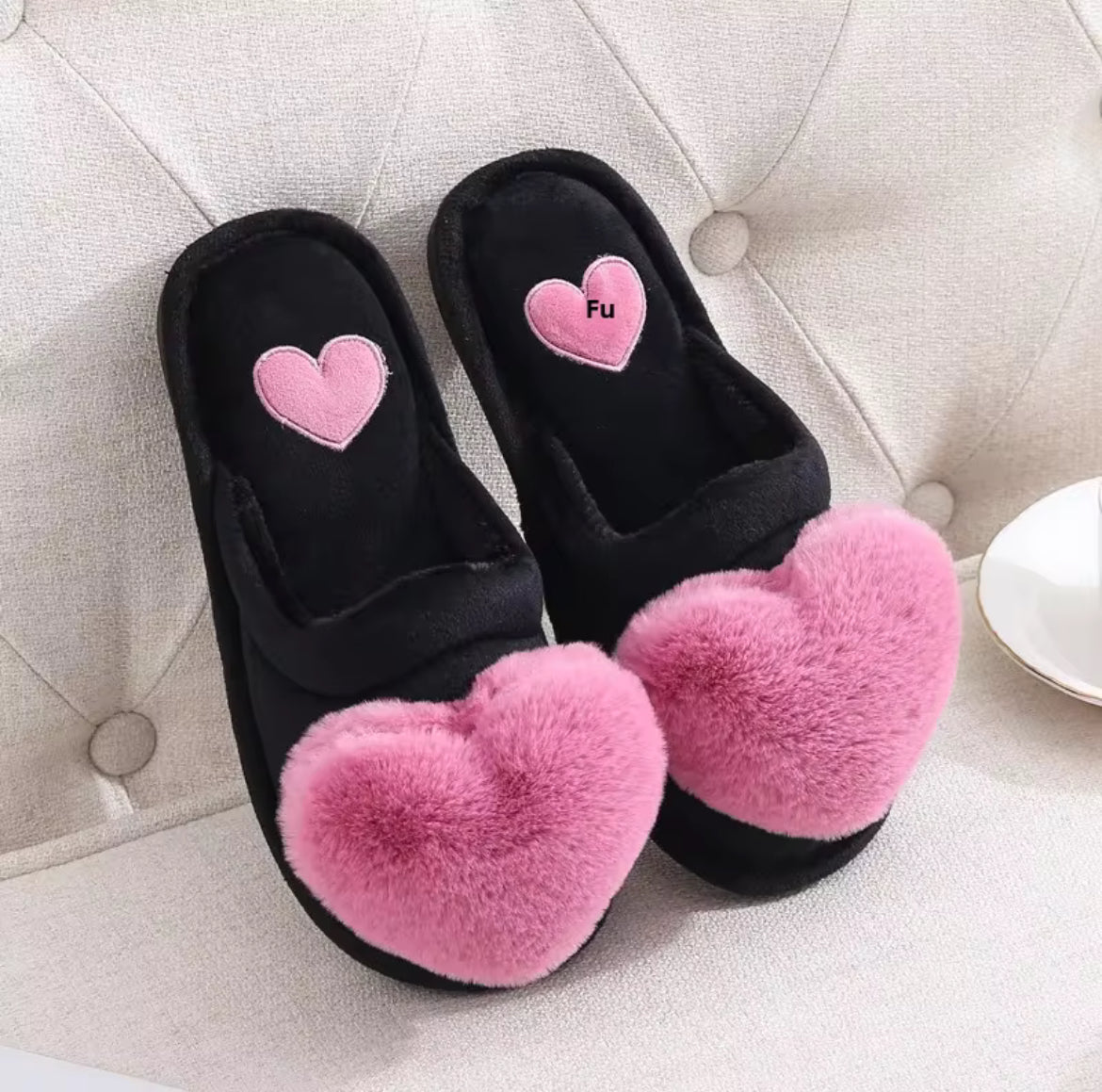 Women’s Heart Slippers