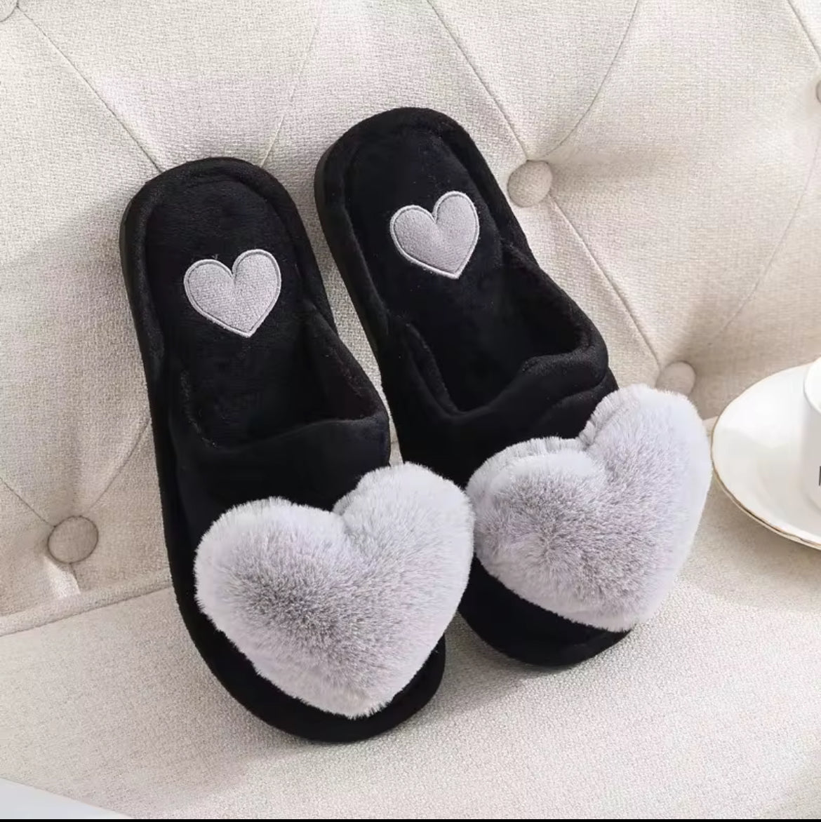 Women’s Heart Slippers