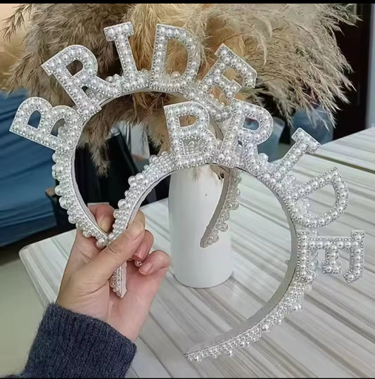 Bride To Be Pearl HeadBand
