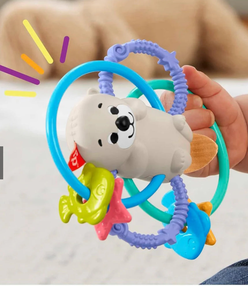 Baby Toys Twist & Teether Otter 2-In-1 Rattle